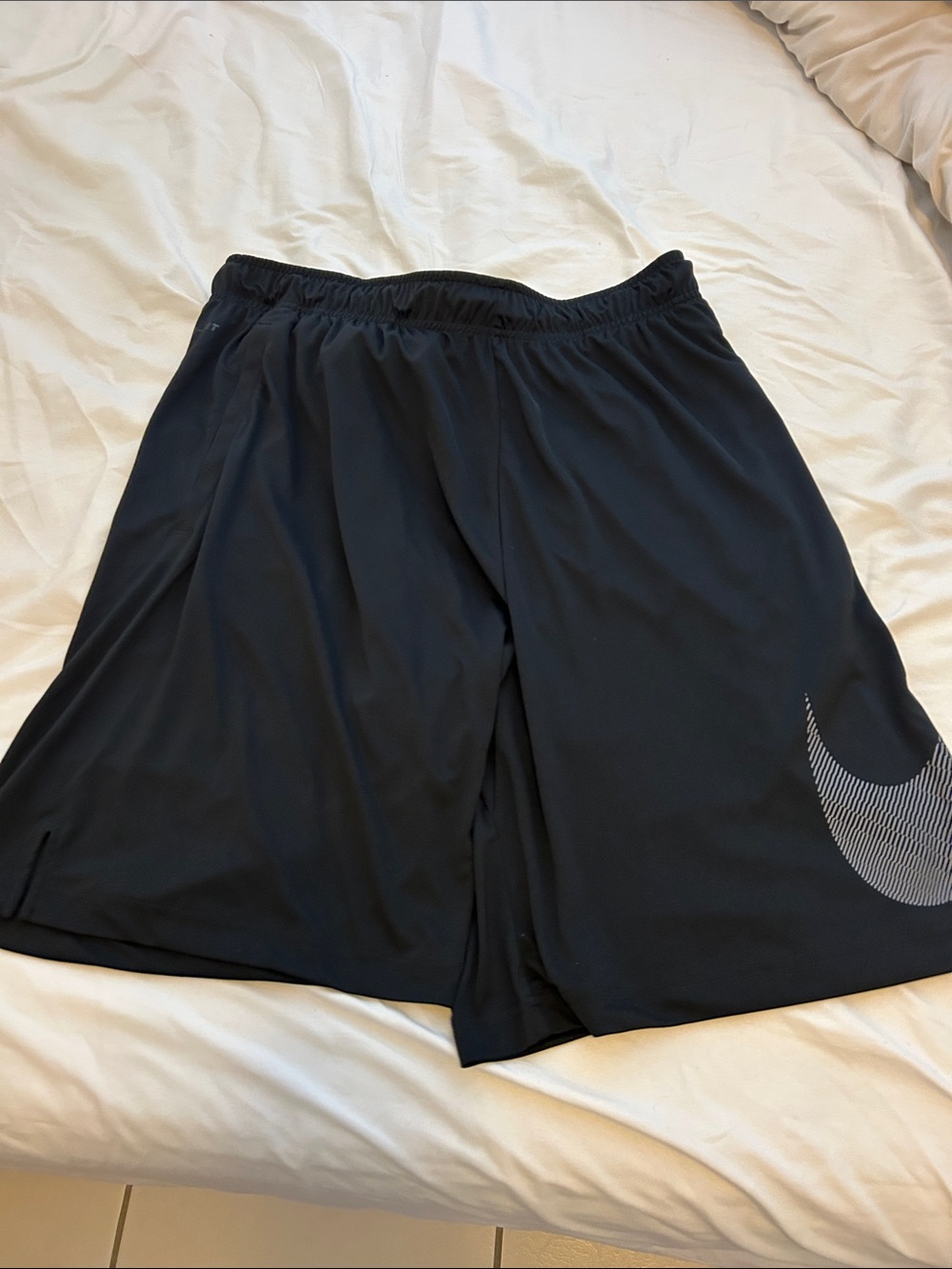 Nike Black Men's Athletic Shorts with Reflective Swoosh